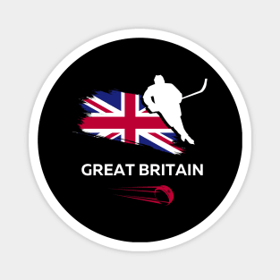 Great Britain Ice Hockey Magnet